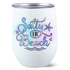 Summer Salty Lil‘ Beaches Mermaid Gift For Besties Personalized Wine Tumbler