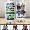 Selfie Besties Blue And Green Personalized Tumbler