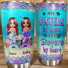 Sisters By Heart Mermaid Besties Personalized Tumbler