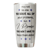 To My Bestie Front View Personalized Tumbler