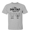 Dog Mom Dad Belongs To Dog Head Outline Personalized Shirt