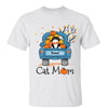 Cat Mom Fall Season Blue Truck Fluffy Cats Personalized Shirt