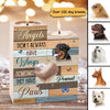 Angels Memorial Dogs Personalized Candle Holder