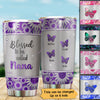 Grandma Butterflies Metal Personalized Tumbler