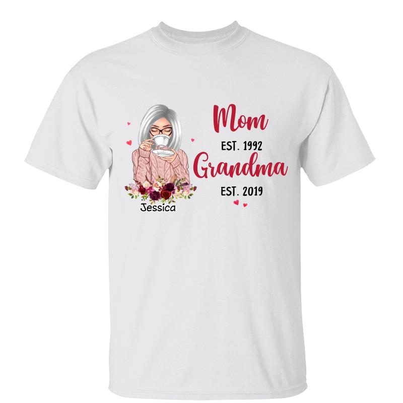 Mom Grandma Est Beautiful Woman Personalized Shirt