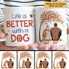 Fall Season Dog Dad Life Is Better With Dogs Personalized Mug