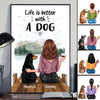 Better With Dog On The Bridge Personalized Vertical Poster