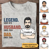 Retro The Legend Dad Personalized Shirt