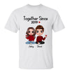 Doll Couple Sitting Gift For Him For Her Personalized Shirt