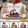 Family Couple Kids Dog Cat Personalized Christmas Ornament