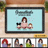 Grandkids Spoiled Here Grandma Personalized Doormat