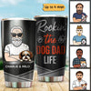 Rockin‘ Dog Dad Personalized Tumbler