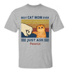 Best Cat Mom Fluffy Cat Personalized Shirt