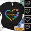 Grandma Mom Heart Personalized Shirt