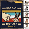Best Dog Dad Dog Paw Human Hand Personalized Shirt