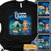 Camping Queen Dog Cat Mom Personalized Shirt