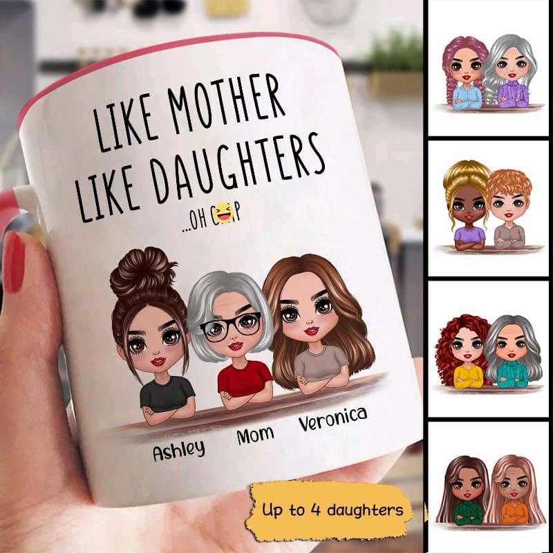 Doll Women Gift For Mom Mother And Daughter Personalized Mug