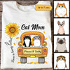 Sunflower Truck Cat Mom Personalized Shirt