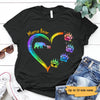 Mama Bear Heart Colorful Personalized Shirt