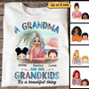 Summer Grandma And Grandkids Personalized Shirt