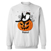 Fluffy Cats On Pumpkin Fall Season Halloween Personalized Sweatshirt