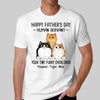 Happy Father‘s Day Cat Human Servant Personalized Shirt