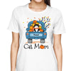Cat Mom Fall Season Blue Truck Fluffy Cats Personalized Shirt