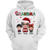 Christmas Pattern Grandma And Grandkids Personalized Shirt