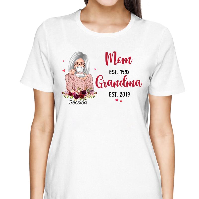 Mom Grandma Est Beautiful Woman Personalized Shirt
