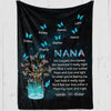 Nana We Hugged This Personalized Fleece Blanket