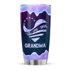 Mom Grandma Hand Print Hologram Metal Personalized Tumbler