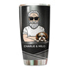 Rockin‘ Dog Dad Personalized Tumbler