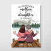 Mom And Daughter On The Bridge Personalized Vertical Poster