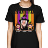 Halloween Grandma Mom & Kids Color Palette Personalized Shirt