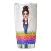 Doll Teacher Crayon Galaxy Personalized Tumbler