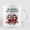 Like Mother Like Daughter Doll Floral Personalized Mug