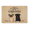 Hope You Like Pugs Personalized Doormat