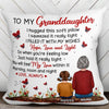 Lady Bug To My Granddaughter Grandson Gift For Grandchildren Personalized Pillow (Insert Included)