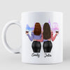 Charming Girls Besties Watercolor Skyline Personalized Mug