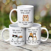 Happy Father‘s Day Human Servant Gift For Cat Dad Personalized Mug