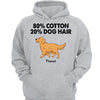 80% Cotton 20% Dog Hair Walking Dogs Personalized Hoodie Sweatshirt