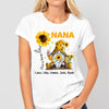 Greatest Blessings Grandma Sunflower Gnome Personalized Shirt