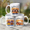 Fall Season Doll Best Friends Besties Sitting Personalized Mug