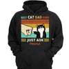 Best Cat Dad Fluffy Cat Personalized Shirt