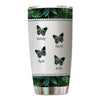 Grandma Butterflies Metal Personalized Tumbler