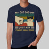 Best Cat Dad Ever Just Ask Retro Personalized Shirt