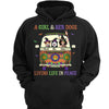 Girl And Dogs Living Life In Peace Hippie Girl Halloween Personalized Shirt