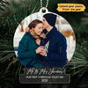 Couple First Christmas Photo Personalized Acrylic Ornament