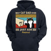 Best Cat Dad Fluffy Cat Personalized Shirt