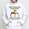 Happy Father‘s Day Cat Human Servant Personalized Hoodie Sweatshirt